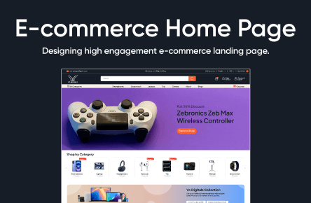 E-Commerce Landing Page